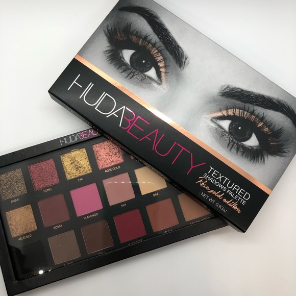 HUDA BEAUTY Makeup Huda Beauty Textured Shadows Palette Rose Gold